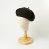 Basker småbarn vintage basker justerbar höst baby flickor barn söt ull hatt för mössa hårmålare vintertillbehör 36414880052