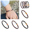 Gay Gewebtes Lederarmband, Regenbogenfarben, bunt, modisch, Kupfer, Magnetverschluss, Armband, Schmuck, Männer und Frauen, Party-Geschenke w-00489