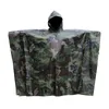 Recentemente multifuncional militar à prova d 'água camo chuva chuva chuva homens homens chovendo poncho para camping pescaria motocicleta 201202