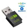 600Mbps WIFI USB 어댑터 무료 드라이버 Bluetooth 2 in 1 듀얼 밴드 5GHz LAN 이더넷 어댑터 네트워크 카드