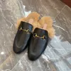 2020 New women slides winter furry slippers 100% real rabbit fur warm comfortable fuzzy girl flip flops g shoes size 35-41