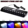 1stycke 12W LED Strobe Car Emergency LED Light Bar Visor Deck Dash Polis VARNING LAMP för bilbussbil Båt DC12V4769021