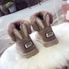 Frauen Stiefel Winter Schnee Weibliche Duantong Warme Spitze Flache mit Schuhe Botas Mujer Verkauf 220114