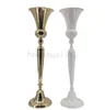 Metal Flower Vase Table Pots Party Decoration Centerpiece with Opening For Mariage Wedding Party Event