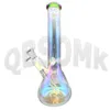 QBsomk Bongs Water Pipes Beaker Base Colorful Water Bongs with 14mm Downstem Diffuser Handle Bowl Fast Shipping