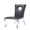 US-amerikanische Aktien Acme Cyrene-Side-Stuhl in PU-Möbeln Edelstahl A13 A05