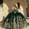 Filles mexicaines Bourgogne Quinceanera Robes Manches Amovibles Dentelle Applique Sweet 16 Pageant Robes Velours Vestidos de XV a￱os
