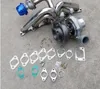 Xinyuchen Universal Turbo Turbo Turboatleger 0.63A / R V Band Фланцевый масло холодного 420HP 2.0-3.5L для VW 1.8T T3 T4 .63 AR 360 градусов Прокладка