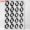 20 PairsBoxed 25mm Mixed Styles 3D Mink False Eyelashes Natural Long Lashes Handmade Wispies Bushy Fluffy Sexy Eye Makeup Tools E4911303