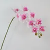 Yüksek kaliteli simülasyon dekoratif çiçekler 9 kafa phalaenopsis süper gerçekçi hissediyorum yapay çiçek nordic masa dekorasyon düğün çelenk