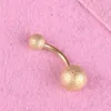 puncture dull polish ball belly ring Stainless steel allergy free Navel Bell Button Rings for women fashion jewelry