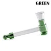 Nuevo estilo Metal Glass Hand Mini Smoking Pipe 105MM color Cheap Bongs Water Pipes Accesorios para fumar al por mayor