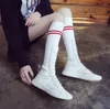 Vente chaude-2020 Automne hiver Botte plate tricotée bottes élastiques lettre talons épais sexy femme chaussures chaussettes de mode bottes dame bottes