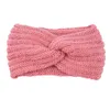 Femmes hiver tricoté bandeau oreille plus chaud chapeaux Crochet large Stretch bandeau Turbans cheveux accessoires pour l'extérieur