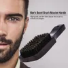 Men's Beard Brush Facial Hair Brush Shaving Comb Male Mustache Brush Solid Wood Handle