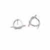 Cute Simple Knot Style Ear Nails Round Pattern Stud Earrings Zinc alloy Material Three Color Optional For Women