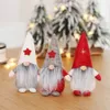 long beard Christmas Santa Plush Doll Face Handmade Elf Dwarf Decoration Home Christmas Decoration gift