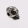 2021 Fashion Style DIY Handmade Charm Gold/Silver/Black Plated Stainless Steel Skull Charms Jewelry Findings