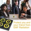 Quantum Shield Anti Radiation Sticker Protection American Technology Cell Phone Anti EMF EMR Protection Box 6 st / Set Gold Silver