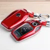 Car Key Case Akcesoria Włókno węglowe Fit Dla BMW G30 G11 G12 X3 X4 X5 X7 2019-2020 Zdalny Klucz Bag Box Holder Shell Shell