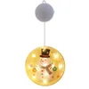 Feliz Natal Palavras Lâmpada String Santa Claus Elk Snowman Padrão LED Luzes Coloridas Adequado para Christmas Decoração