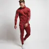 Mens Running Sportswear Sweatshirt/Sweatpants Trousers Gym Fitness Training Jackets Pants 2pcs/Sets Male Joggers Sports Clothing