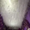 Ekskluzywna biała chmura Top przędzy śnieżną dekorację sufitu ślubną Serstwa na imprezę imprezowych Centerpieces dekoracje