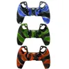 Camouflage Case Cover for PS5 Controller Sweatproof Dirtrop Camo Silikonowy Rękawiczka rękawa do PlayStation 5 Gamepad Wysokiej jakości szybki statek