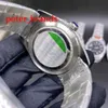 NUOVO arrivato ghiacciato in acciaio inossidabile 39mm cassa lucida quadrante grigio lancette lisce automatiche con diamanti ovunque nell'orologio con fibbia223I