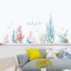 Cartoon Coral Whale Wall Sticker per camerette Nursery Decor Vinile Adesivi per piastrelle Impermeabili Home Decalcomanie Murales 220217