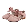 Sandalias Niños para niños Zapatos de verano con recortes de princesa de nudo de arco