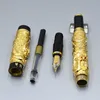 Top Luxury JINHAO Pen 18k iraurita NIB Classic Pluma estilográfica Unique Dragon shape Reliefs material escolar de oficina Plumas de tinta de escritura de alta calidad