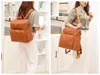 PU Leather Baby Nappy Diaper Bag Backpack+Changing Pad+Stroller Straps+Insulation bag+Cosmetic bag 201120