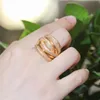 Роскошные AAA Cubic Zirconia Mode Pull Princess Cut Stackable Rings 6-9 дизайнерские ювелирные изделия кольцо для женщин южноамериканский золотой серебристый белый CZ вечеринка свадебное кольцо невесты