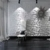 9 шт. 30x30см 3D настенная настенная геометрическая дровяная деревянная наклейка на стену 3D Фоновая настенная наклейка Декор панель панель Дом Декор T200601