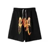 Modische Sommermarke Revenge Thorn Flame Letter Herren- und Damen-Shorts Capris