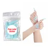 Naf010 20pcs Partihandel Pris Lång kista Tryck på Nails Candy Color Full Cover Acrylic Nail Tips Ballerina Fake Nails Tillbehör