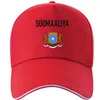 Somalia Hat DIY Darmowe Niestandardowe zdjęcie Nazwa Numer Som Cap Nation Flag Soomaaliya Republika Federalna Somalii Drukuj tekst Czapka z daszkiem J1225