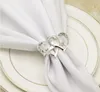 Heart-shaped Wedding Napkin Ring Metal Silver Color Napkin Buckle Valentines Day Wedding-Dinner Parties Table Decor Napkins CCd12863