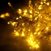 600LED raam gordijn string fee lichte bruiloft kerstfeest decor (warm wit) hoogwaardige materiaalstrings verlichting