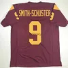 Пользовательский новый Juju Smith-Schuster USC Red College Studge Slitked Football Jersey Stitched Добавить любой номер имени