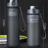 Sportwaterflessen 800/1000 ml Eiwitshaker Buiten Reizen Draagbaar Lekvrij Tritan Plastic Directe drinkfles BPA-vrij 201127