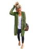 Women Button Knit Cardigan Sweater Long Coat Fashion Casual Coat Cloak