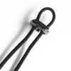 100 stks Metalen Dual Gat Gray Oval Boon Lanyard String Koord Locks Stopper Sluiting Slider Toggle Eindigt Sportkleding Schoenveter Registreer