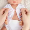 RSG Reborn Bebek Bebek 20 inç Gerçekçi Yenidoğan Sevimli Bebek Kız Tam Vinil Reborn Bebek Bebek Hediye Oyuncak Çocuklar Için LJ201031