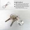 LED Light Bulbs Keychain Pendant Spiral Colorful Gradient Lights Bulb Key Chain Creative Gift keyring