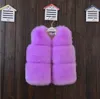 Baby girl fur vest Faux Fur baby vest / outwear vest / Waistcoats Girls Autumn Fashion Solid Color Vests / 11 colors available LJ200828