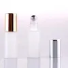 5 мл матовое стекло эфирное масло бутылки портативной косметической стали ролика ролика на бутылках флаконы спреистых бутылок духи.