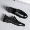 Herren Echtes Leder Kleid Schuhe Four Seasons Slip-On Black Business Work Schuhe Vintage Müßiggänger Größe 35-44