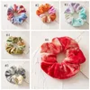 Fluwelen haarband tie dye haarbanden elastische vrouwen hoofdband meisjes paardenstaart houder winter scrunchies haaraccessoires 6 kleuren groothandel